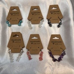 Handmade Multicolor Gemstone Earrings Set